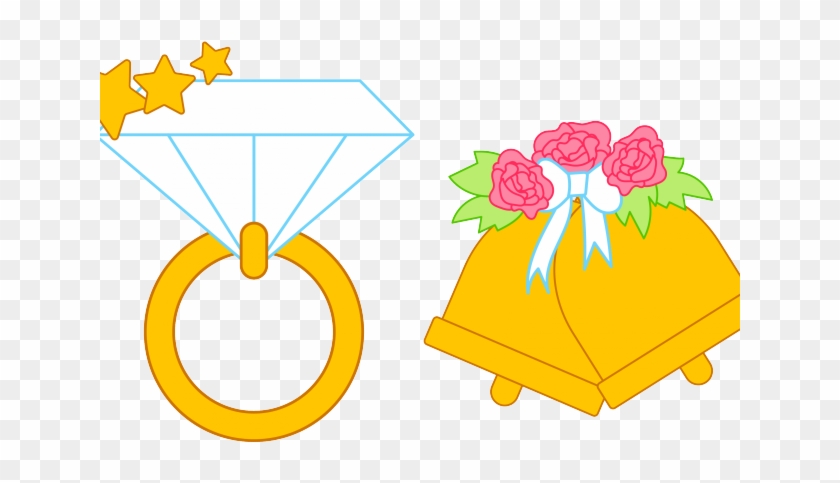 Peach Clipart Wedding Bell - Peach Clipart Wedding Bell #1495902