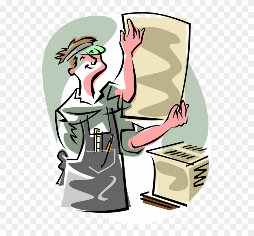Image Library Printer Operator Checks Print Proof Image - Image Library Printer Operator Checks Print Proof Image #1496123