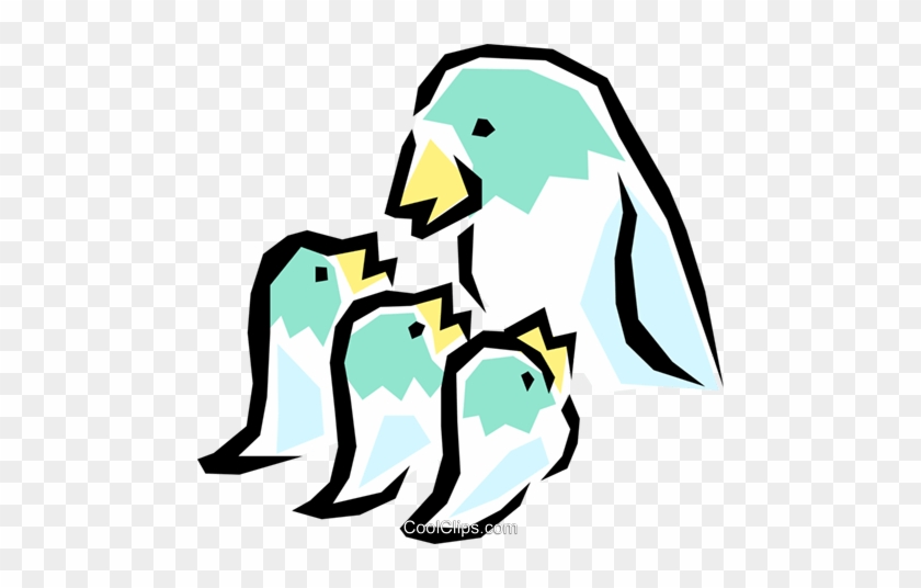 Mother Bird With Chicks Royalty Free Vector Clip Art - Mother Bird With Chicks Royalty Free Vector Clip Art #1496274