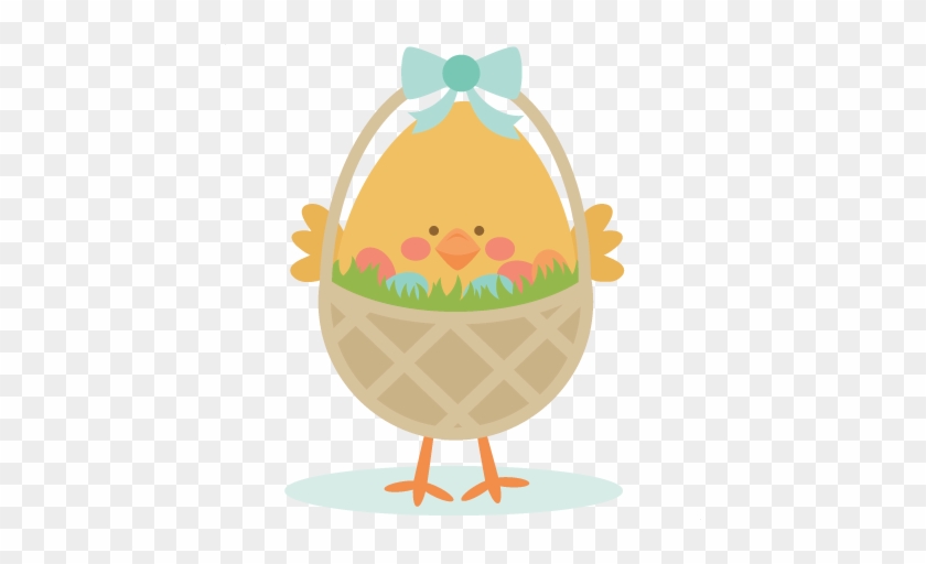 Chick Clipart Easter Basket - Chick Clipart Easter Basket #1496277