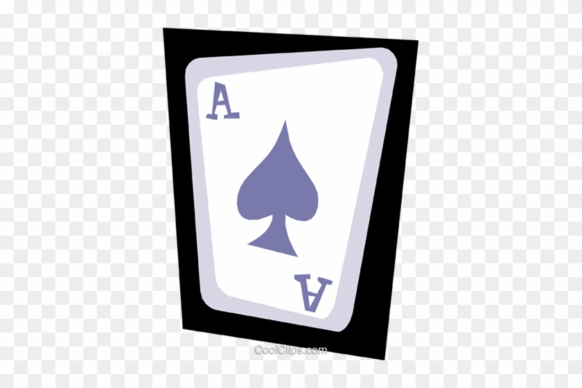 Ace Of Spades Royalty Free Vector Clip Art Illustration - Ace Of Spades Royalty Free Vector Clip Art Illustration #1496396