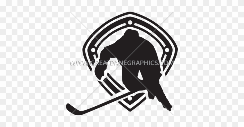 Hockey Player With Rink - Hockey Player With Rink #1496899