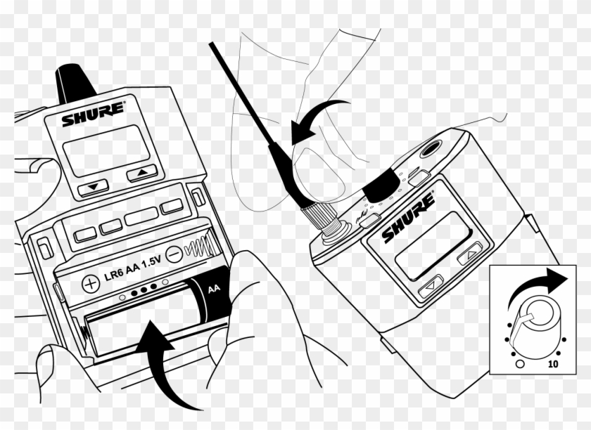 Insert The Batteries Or Battery Pack And Attach Antennas - Insert The Batteries Or Battery Pack And Attach Antennas #1497036