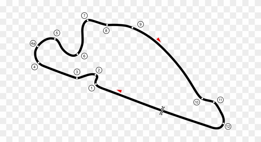 A Track Map Of Portland International Raceways, With - A Track Map Of Portland International Raceways, With #1497305