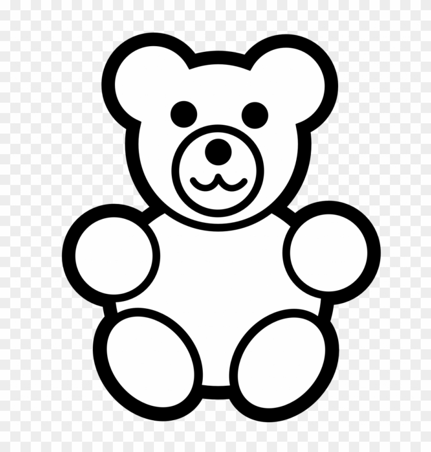 Teddy Bear Outline - Teddy Bear Outline #1497319