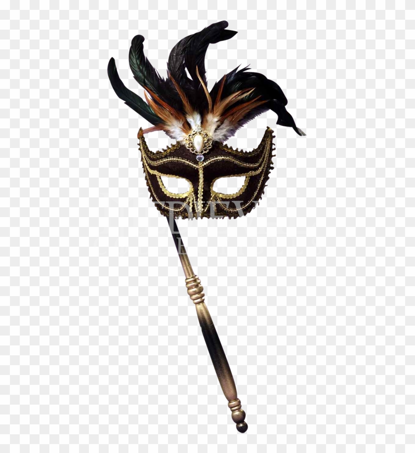 Black Venetian Masquerade Mask - Black Venetian Masquerade Mask #1498327