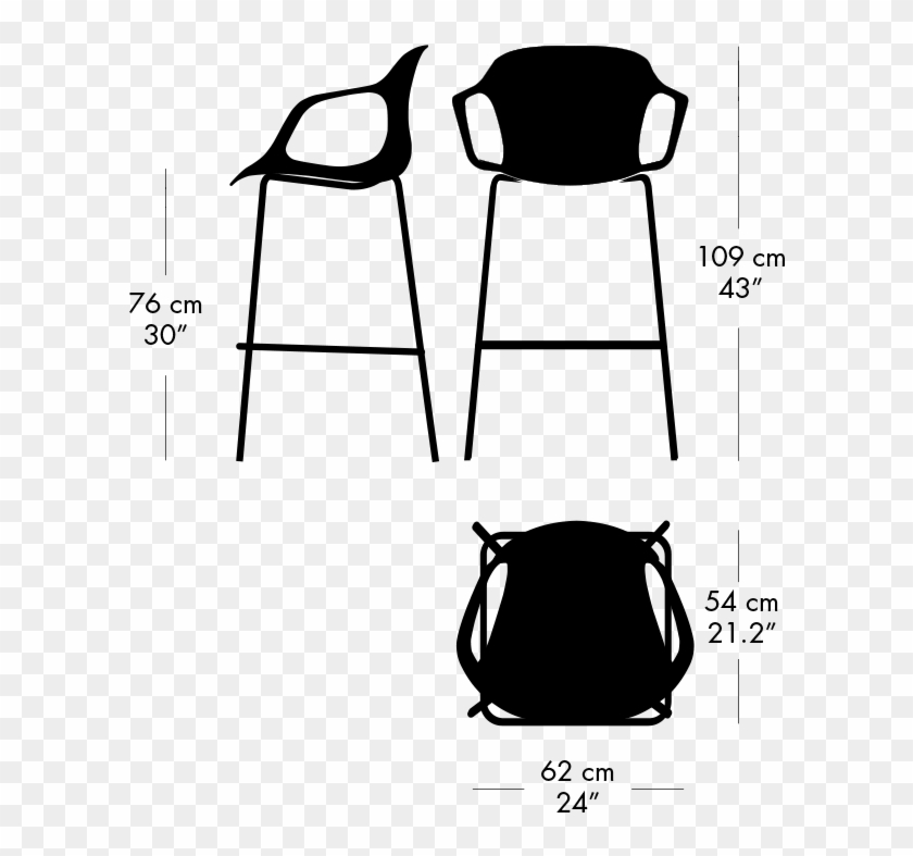 The Base Is Available In Chromed Steel In One Height - The Base Is Available In Chromed Steel In One Height #1499725