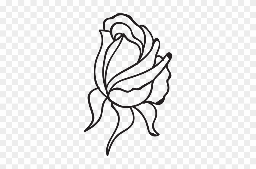 Bud Drawing Single Rose - Bud Drawing Single Rose #1499837
