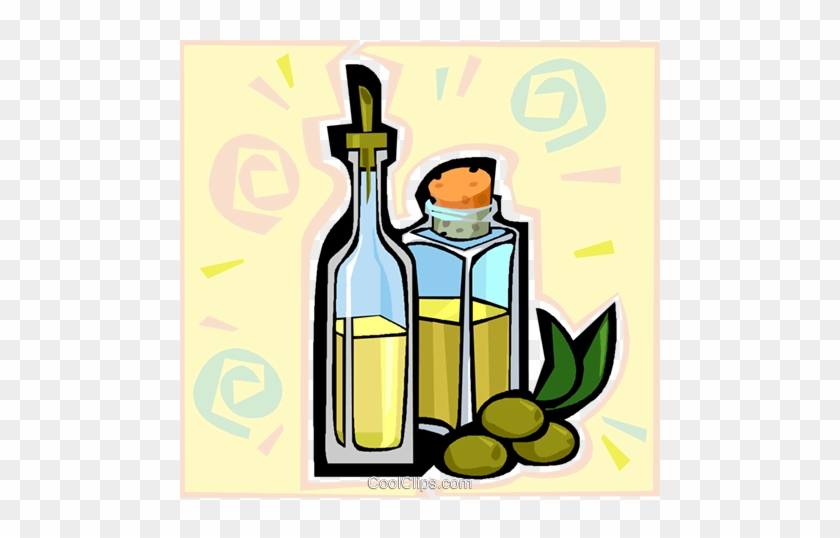Olive Oil Royalty Free Vector Clip Art Illustration - Olive Oil Royalty Free Vector Clip Art Illustration #1500099