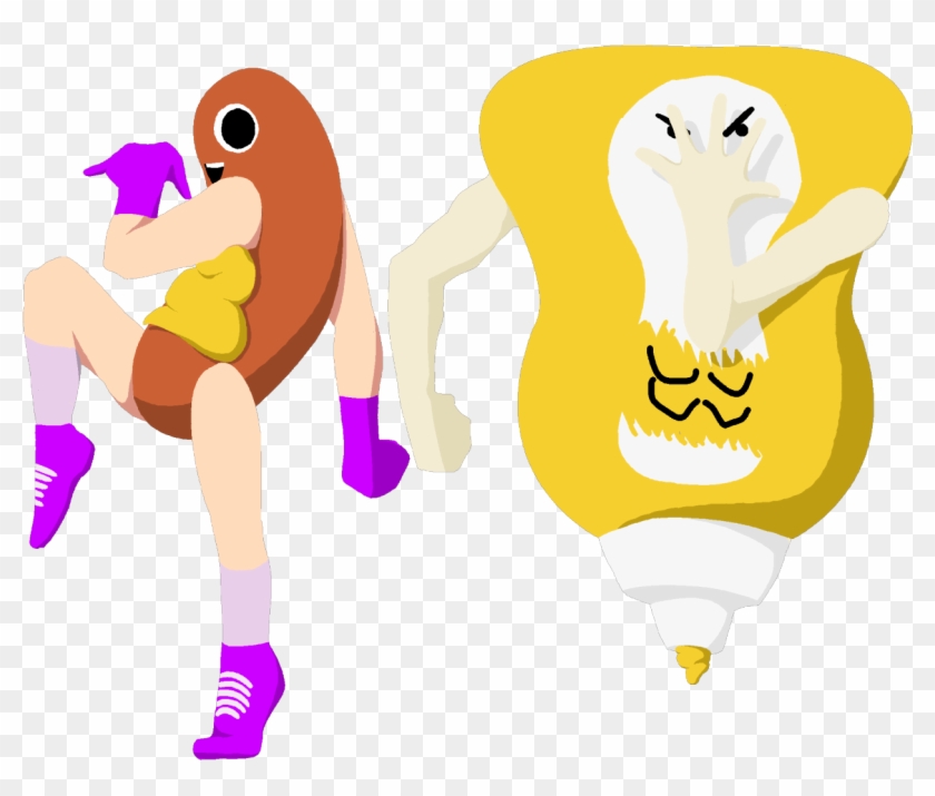 Cartoon Hotdog Man - Cartoon Hotdog Man #1500355