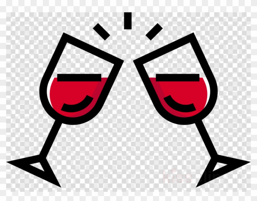 Chin Chin Copas Clipart Wine Table-glass Toast - Chin Chin Copas Clipart Wine Table-glass Toast #1501741