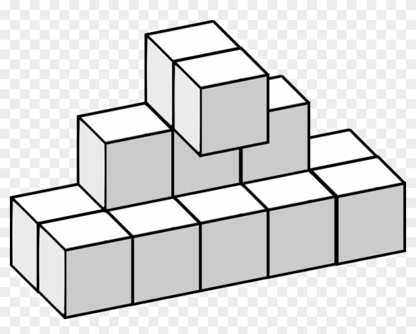 3d Tetris Three-dimensional Space Line Art Cube - 3d Tetris Three-dimensional Space Line Art Cube #1501920