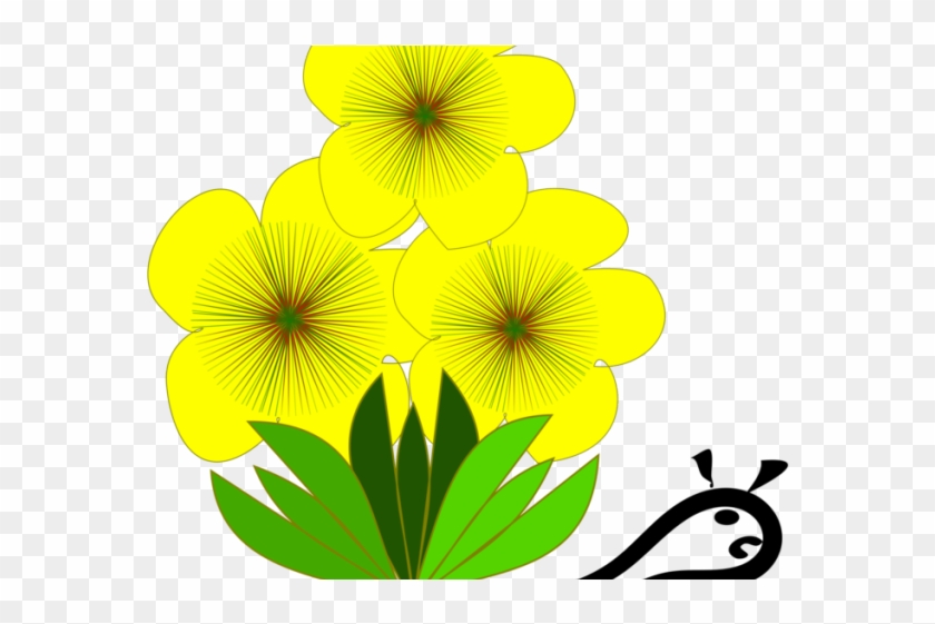 Yellow Flower Clipart Flower Petal - Yellow Flower Clipart Flower Petal #1501969