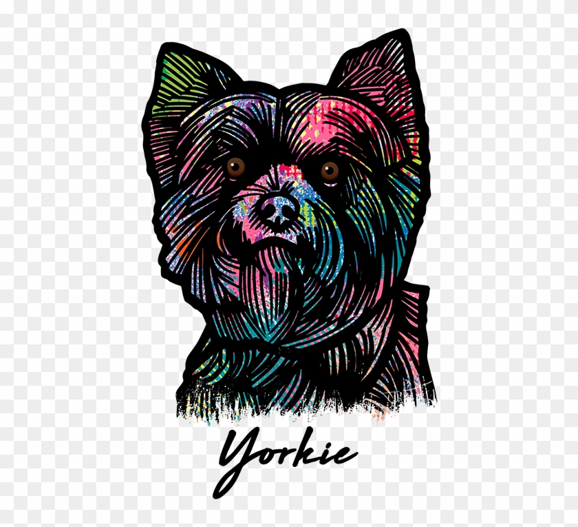 Tshirt Standing Vibrant Vector Animal Den Yorkshire - Tshirt Standing Vibrant Vector Animal Den Yorkshire #1502192