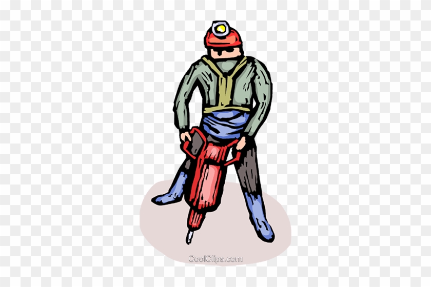 Construction Worker Using The Jackhammer Royalty Free - Construction Worker Using The Jackhammer Royalty Free #1502211