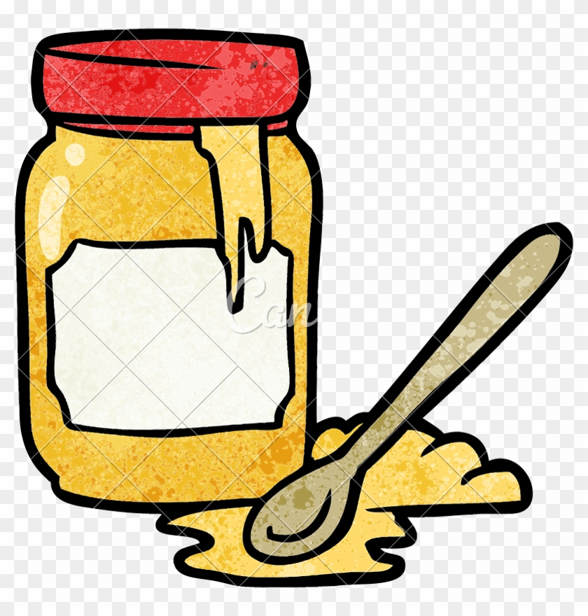 Cartoon Jar Of Honey Icon - Cartoon Jar Of Honey Icon #1502335