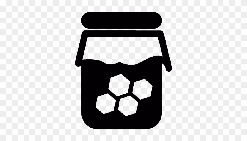 Jar Of Honey Vector - Jar Of Honey Vector #1502336