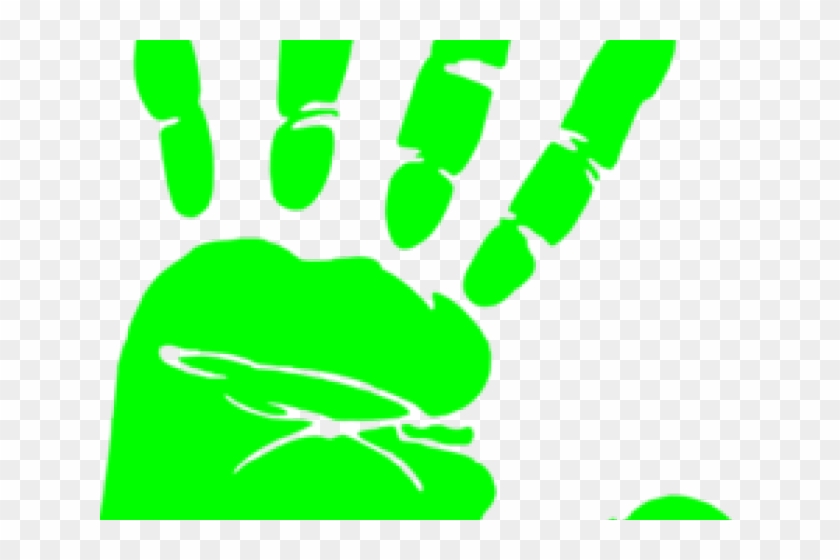 Handprint Clipart Green - Handprint Clipart Green #1502634