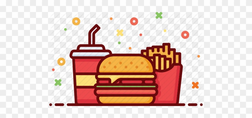 Burger And Fries Clipart Png - Burger And Fries Clipart Png #1503230