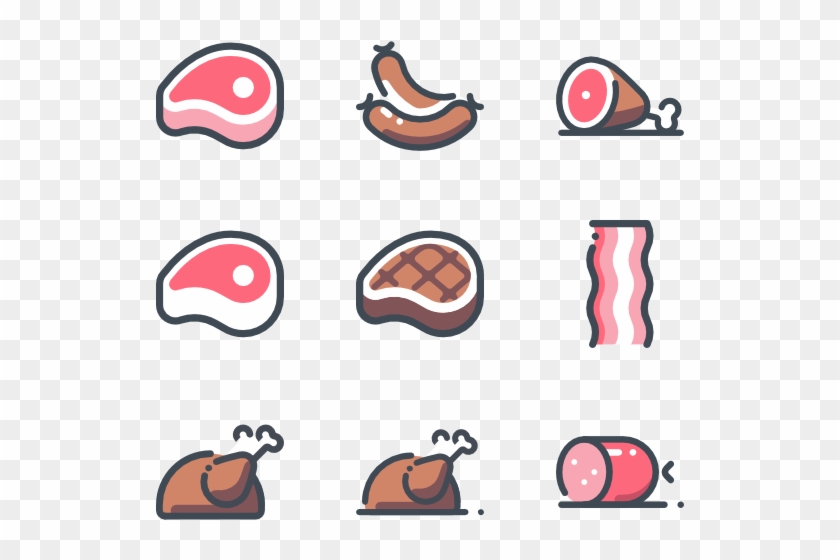 Meat Icons Free And Fish - Meat Icons Free And Fish #1505065