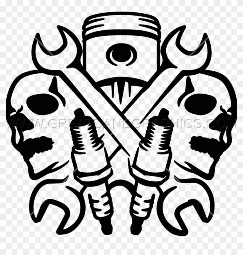 Clipart Skull Mechanic - Clipart Skull Mechanic #1506338