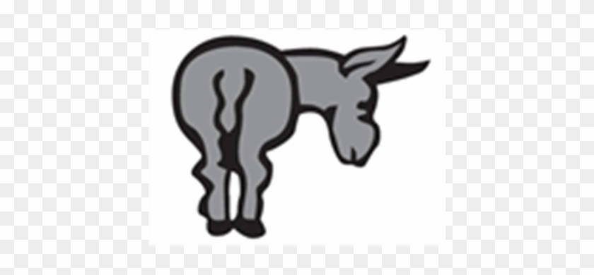 Banner Black And White Donkey Butt - Banner Black And White Donkey Butt #1506824