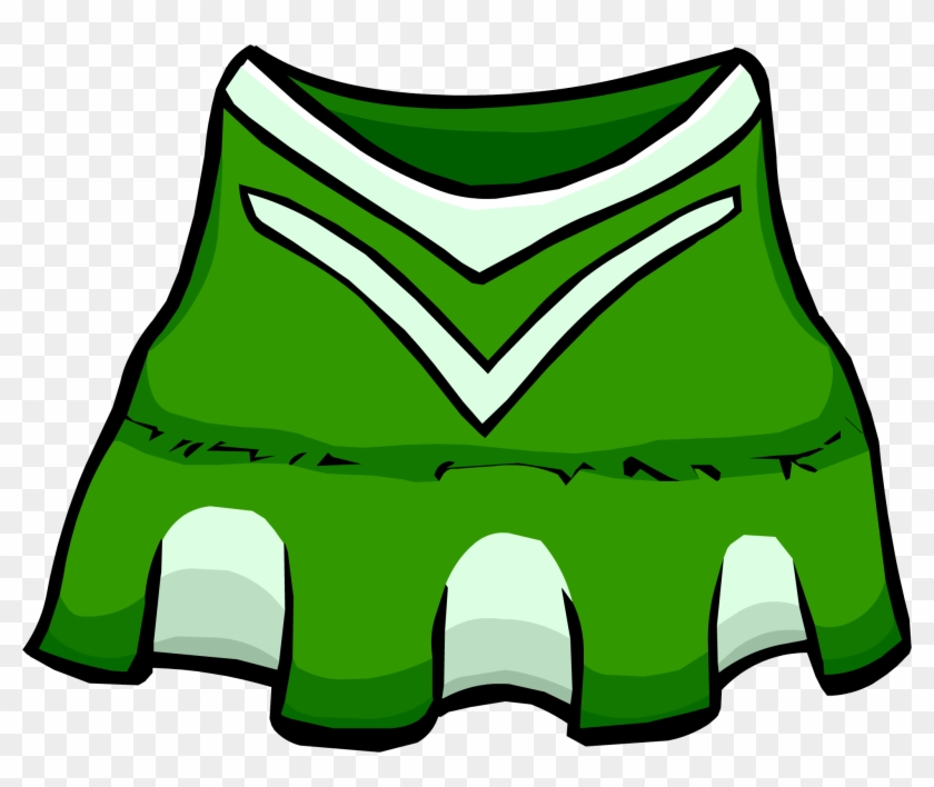 Green Cheerleader Outfit - Cheerleader Dress Club Penguin #233942