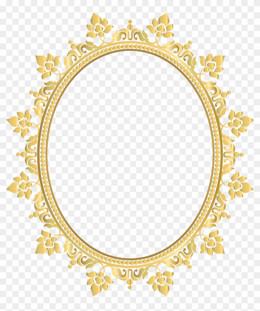 Oval Decorative Border Frame Transparent Clip Art Png - Oval Decorative Border Frame Transparent Clip Art Png #234082