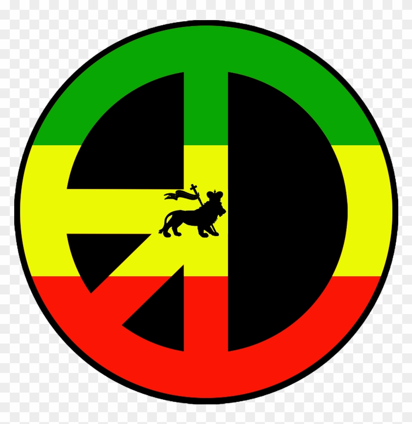 Weed Symbol Wallpaper - Reggae Peace Logo #234275