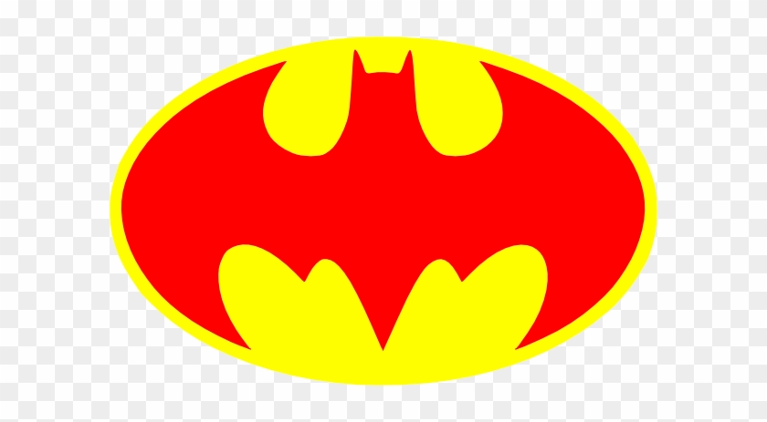 Red And Yellow Batman Symbol #234280