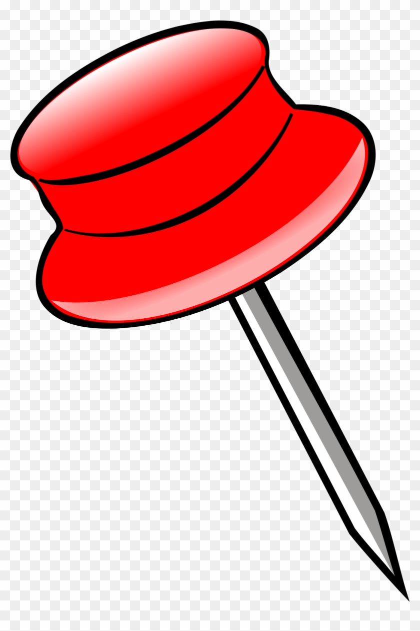 Red Pin Clipart #234440
