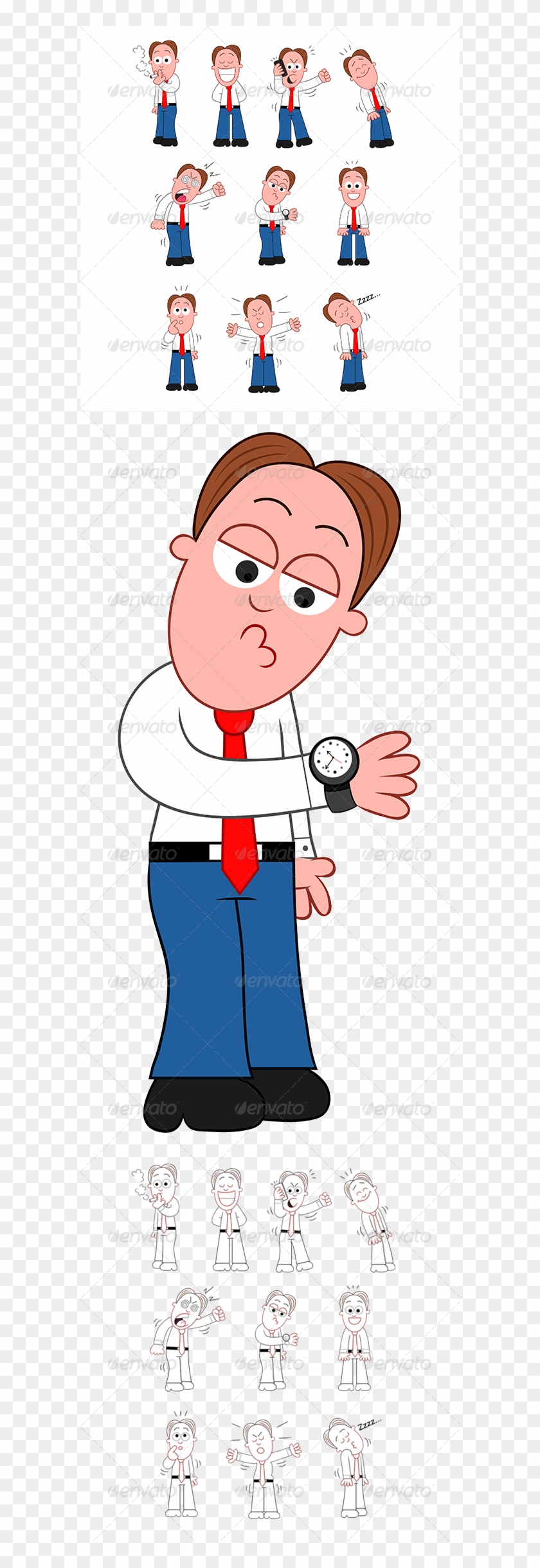 angry businessman clipart