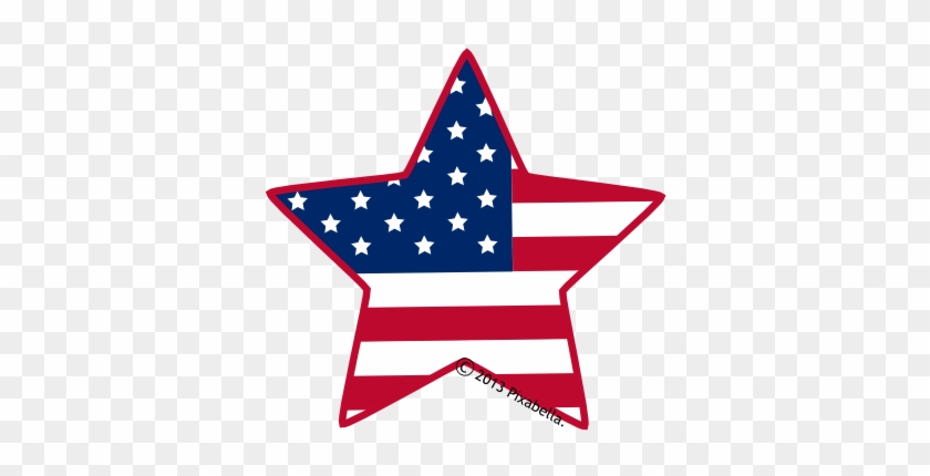 American Star Clipart - American Flag Star Clip Art #234582