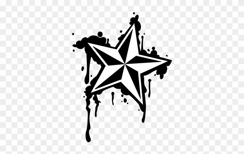 Dripping Nautical Star By Lintastic - Nautical Stars Png #234623