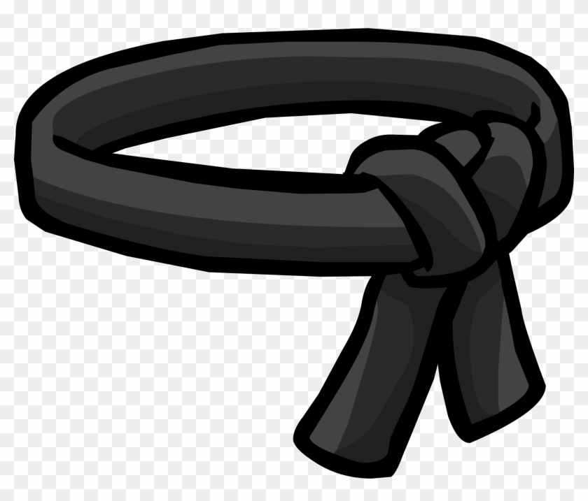 Black Ninja Belt Icon - Club Penguin Black Belt #235283