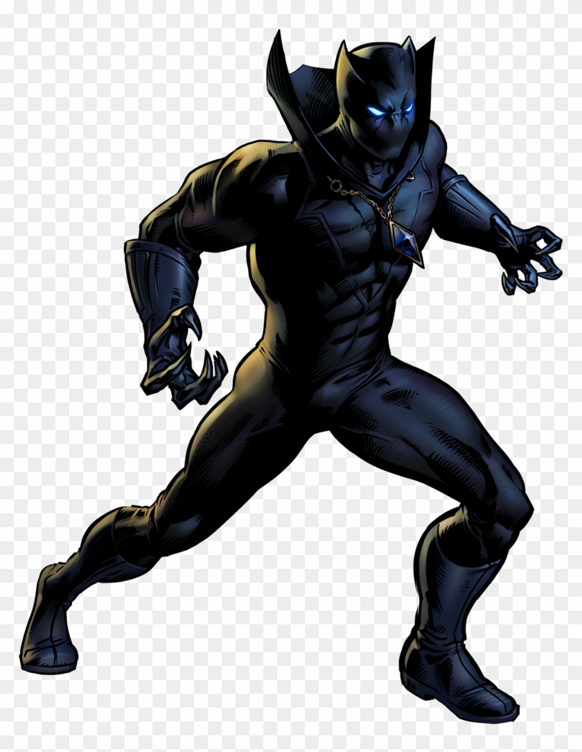 Black - Black Panther Superhero Clipart #235443