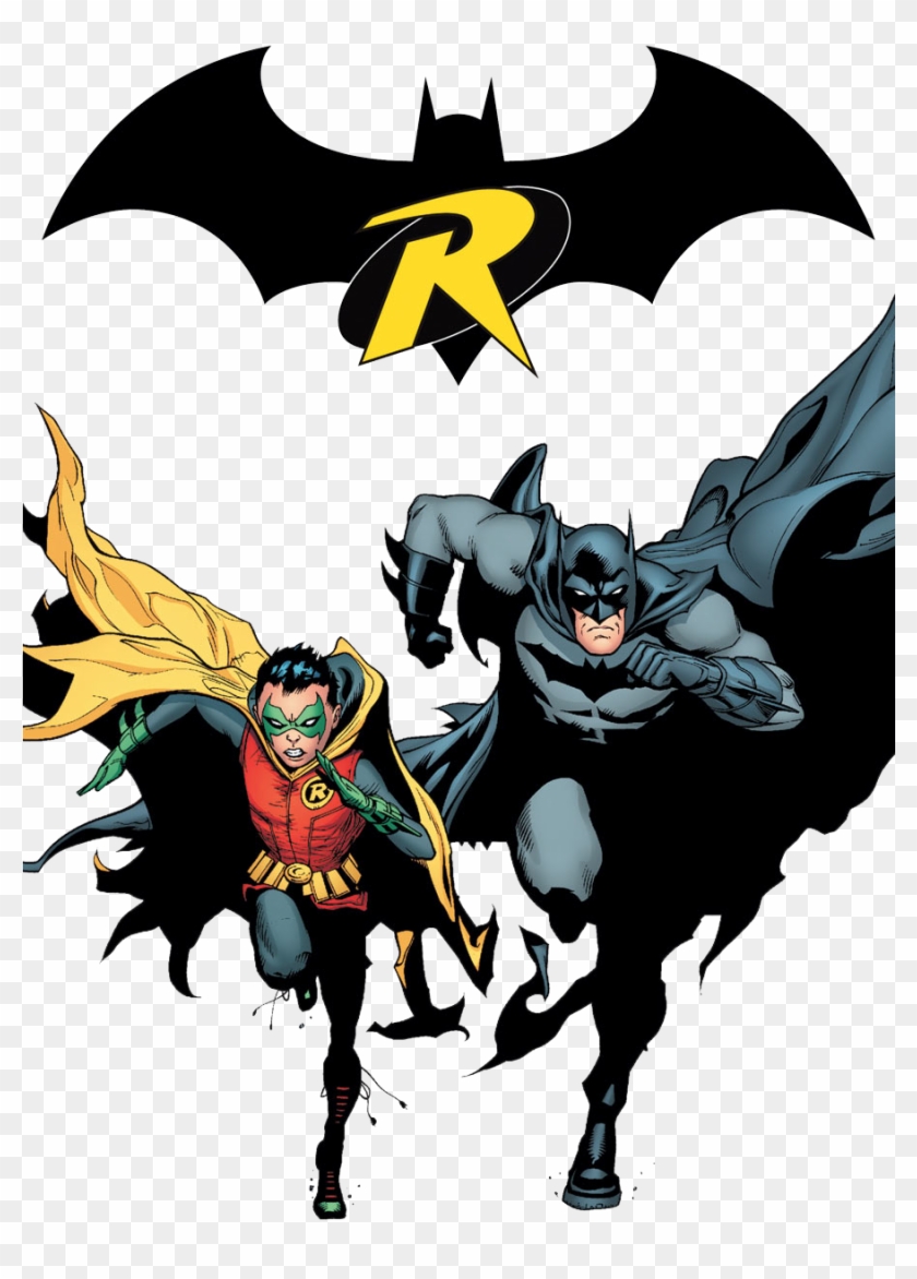 Batman Dick Grayson And Robin Damian Wayne - Free Transparent PNG Clipart  Images Download