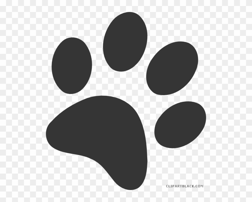 Dog Paw Prints Animal Free Black White Clipart Images - Paw #235499