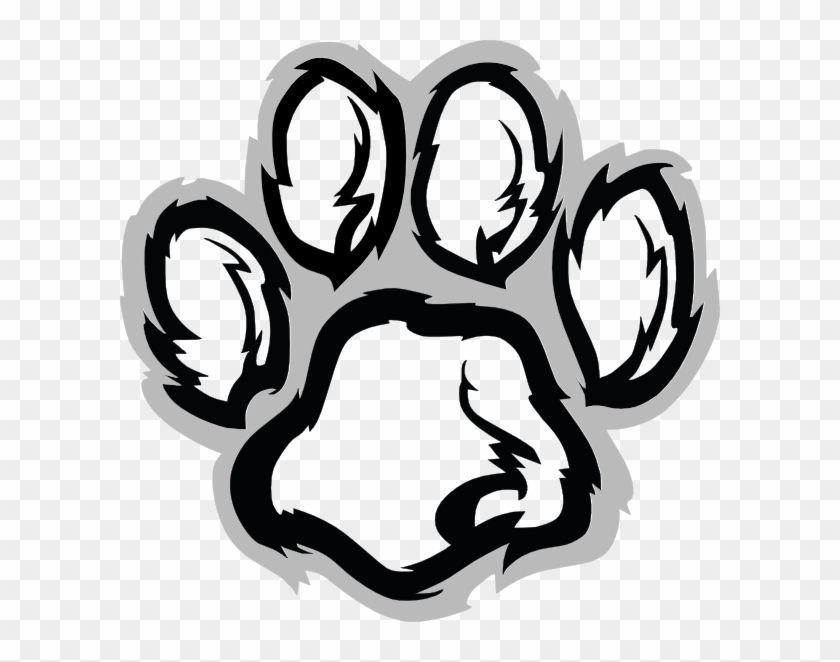 Black Paw Clip Art - Wildcat Clipart #235512