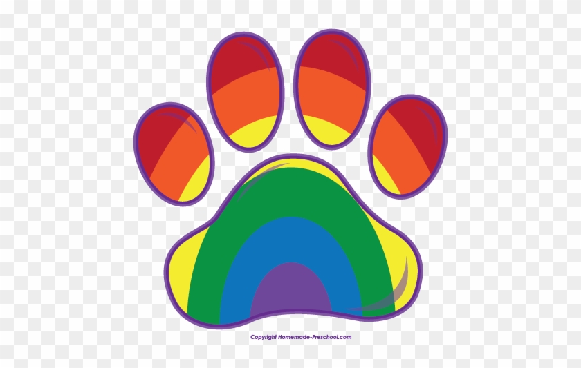 Luxury Clipart Dog Paw Free Paw Prints Clipart 2 Gclipart - Rainbow Paw Print Clip Art #235525