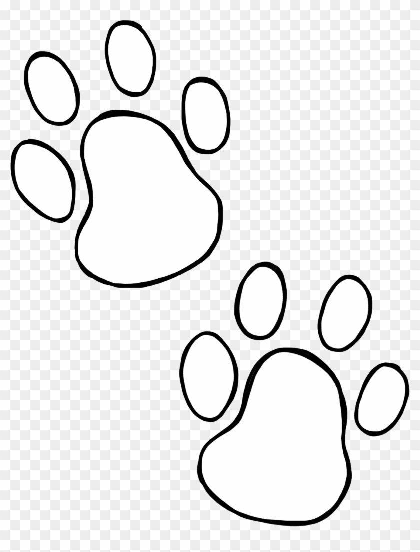 Paw Print Clip Art And Paw Print Wildcats On Dog Paws - Paw #235526