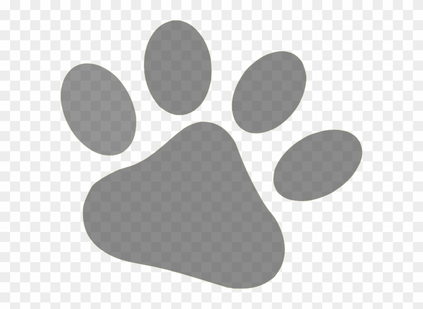 Gray Pet Paw Clip Art At Clker - Whoever Said Diamonds Are A Girl's Best Friend Never #235531