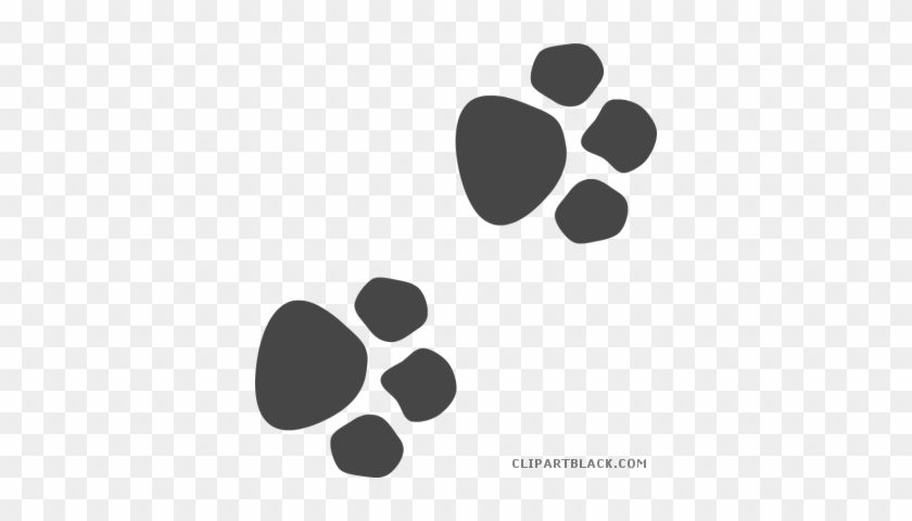 Dog Paw Prints Animal Free Black White Clipart Images - Paw Patrol Pootafdruk #235566