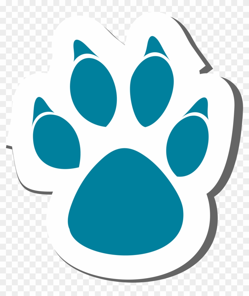Dog Cat Paw Clip Art - Free Vector Paws #235599