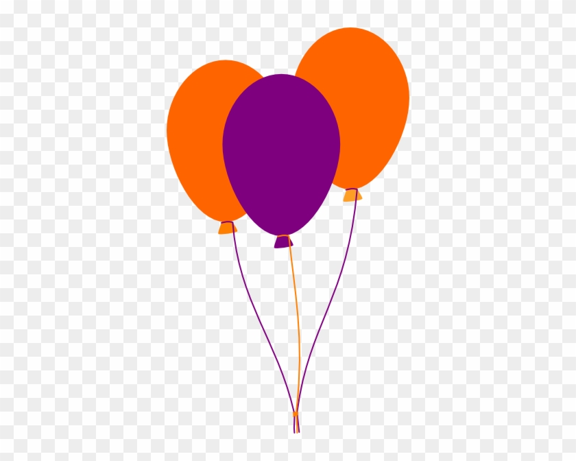 Retro Clemson Tigers - Orange And Purple Balloons #235628
