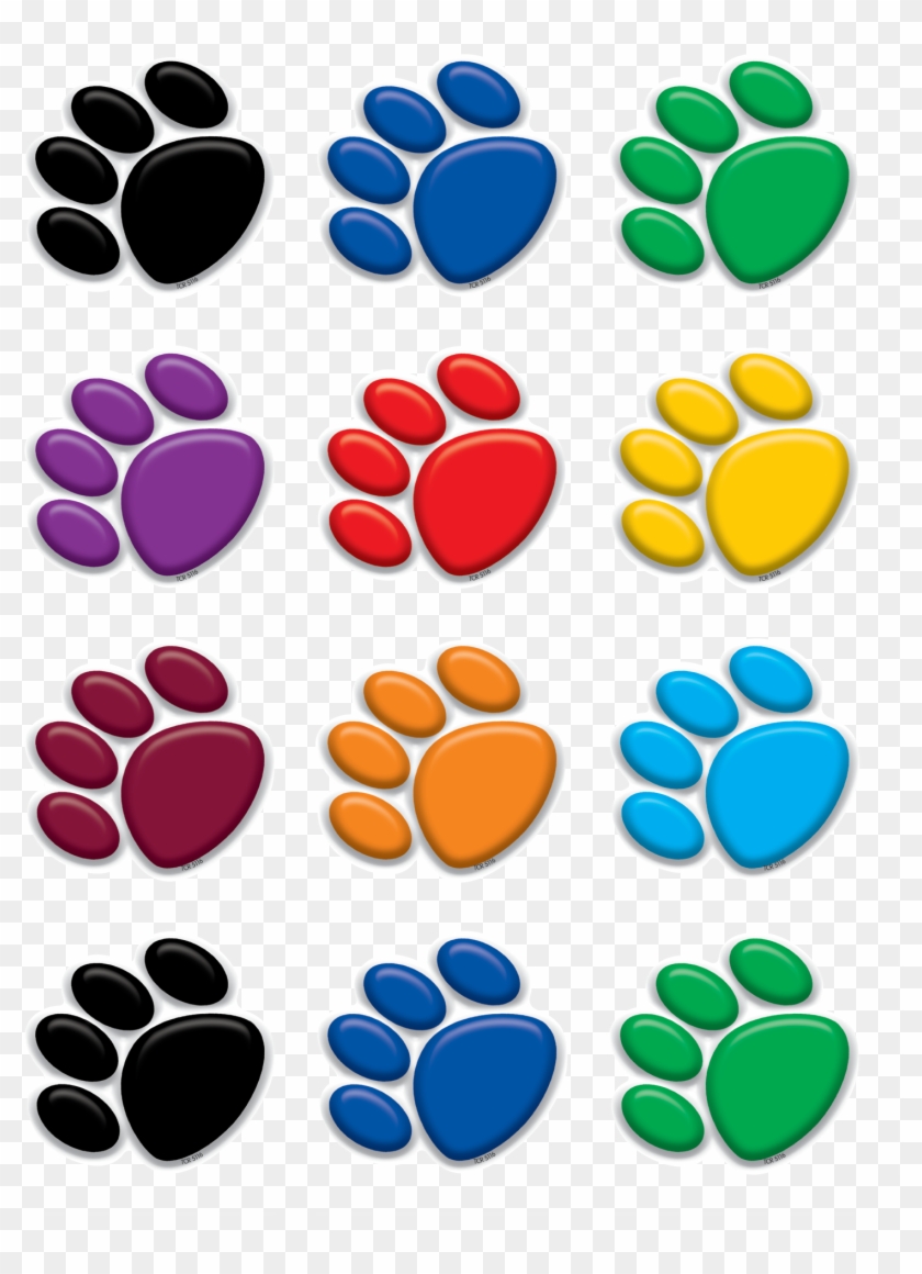 Colorful Paw Prints #235656