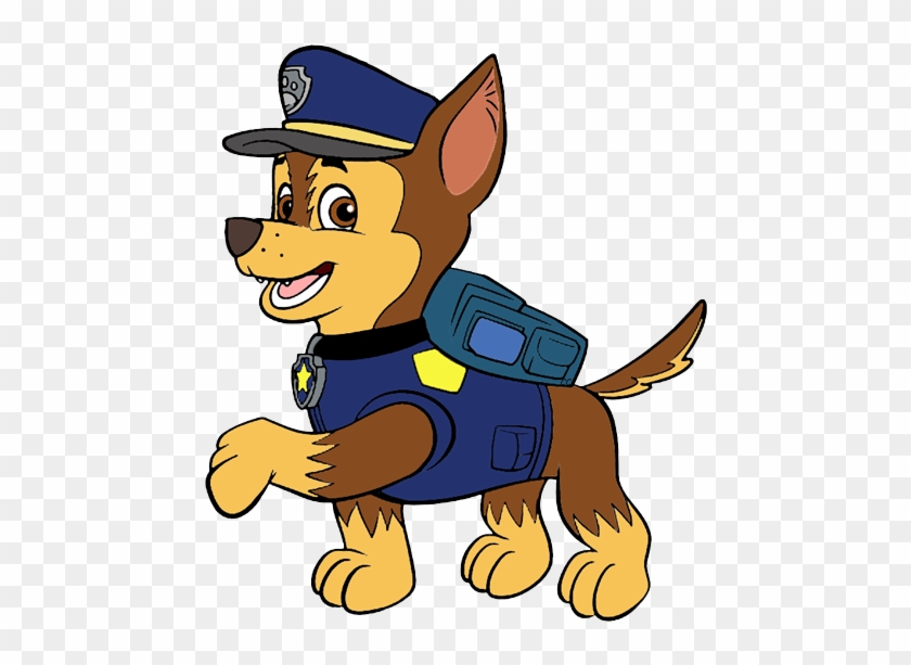 Clipped By Cartoon Clipart - Paw Patrol Chase Clipart #235694