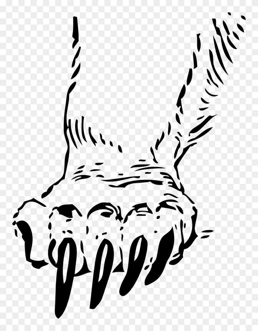 Onlinelabels Clip Art - Custom Grizzly Bear Paw Sticker #235793
