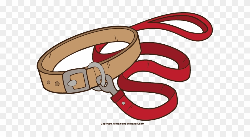 Leash Cliparts - Dog Leash And Collar Clipart #235835