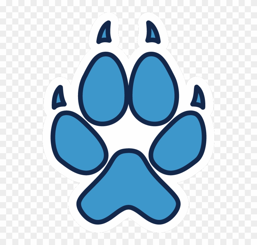 Paw Print - Coyote Paw Print Logo #235859